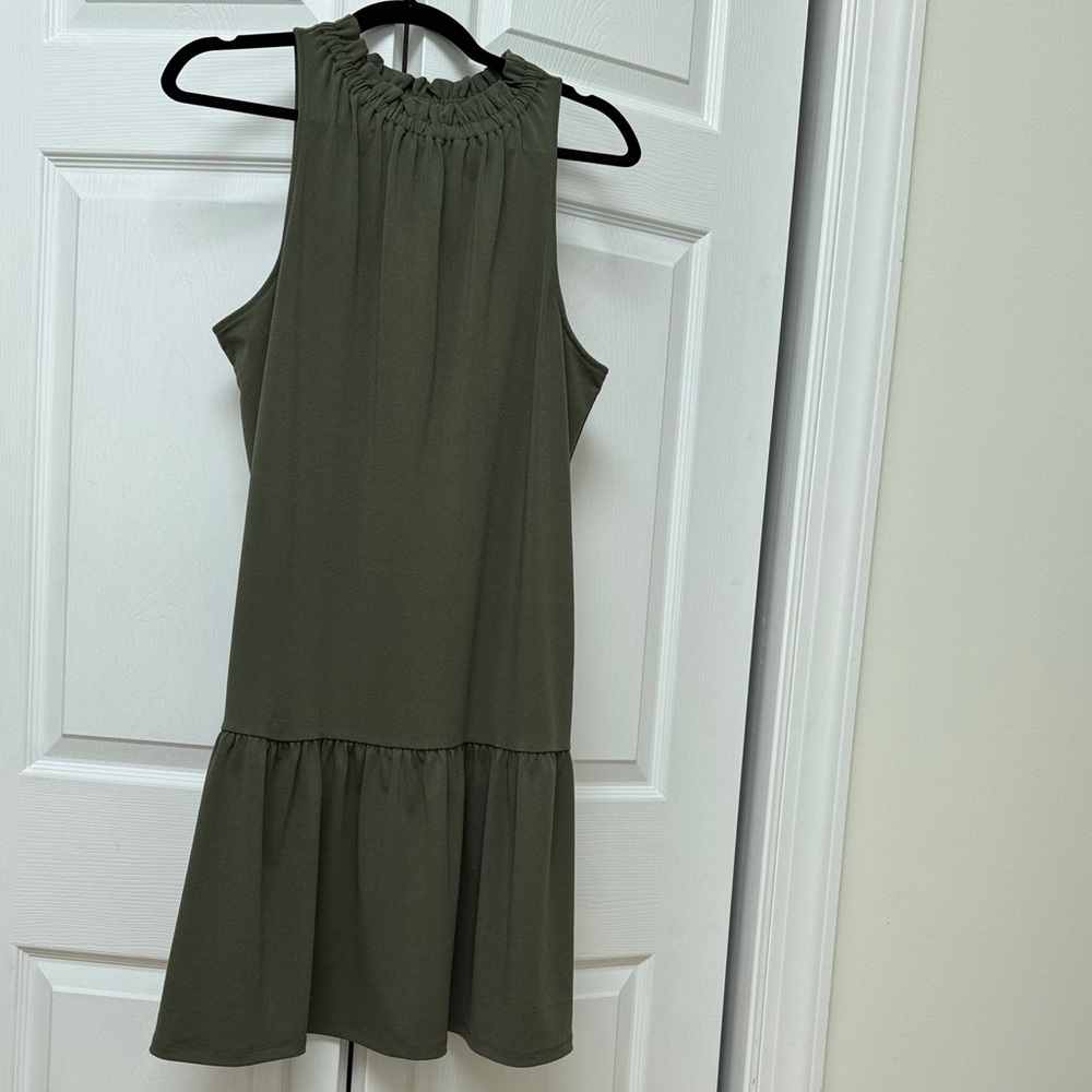 Banana Republic Sleeveless Olive Green Dress NWOT Size Large